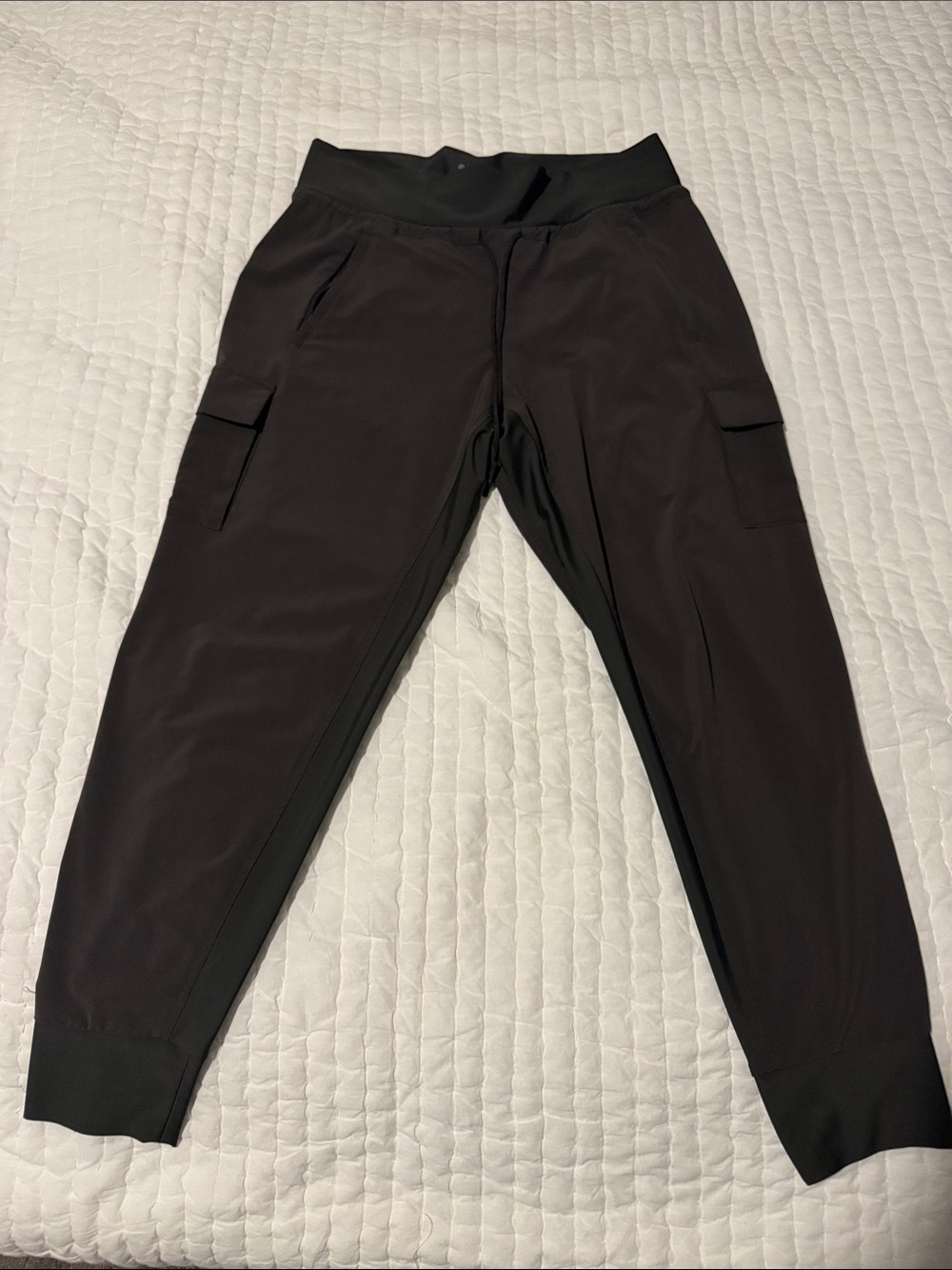 Athleta Olive Cargo Track Joggers